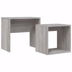 vidaXL Coffee Table Side Table End Accent Telephone Sofa Table Engineered Wood - grey sonoma