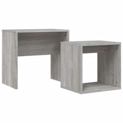 vidaXL Coffee Table Side Table End Accent Telephone Sofa Table Engineered Wood - grey sonoma