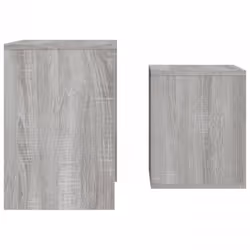 vidaXL Coffee Table Side Table End Accent Telephone Sofa Table Engineered Wood - grey sonoma - Additional view 4