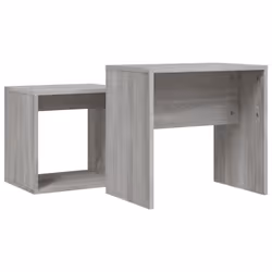 vidaXL Coffee Table Side Table End Accent Telephone Sofa Table Engineered Wood - grey sonoma - Additional view 5