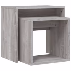 vidaXL Coffee Table Side Table End Accent Telephone Sofa Table Engineered Wood - grey sonoma - Additional view 6