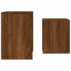 vidaXL Coffee Table Side Table End Accent Telephone Sofa Table Engineered Wood - brown oak - Additional view 4