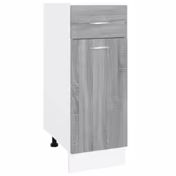 vidaXL Drawer Bottom Cabinet Grey Sonoma Engineered Wood Kitchen Cupboard