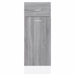 vidaXL Drawer Bottom Cabinet Grey Sonoma Engineered Wood Kitchen Cupboard - Additional view 4