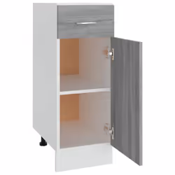 vidaXL Drawer Bottom Cabinet Grey Sonoma Engineered Wood Kitchen Cupboard - Additional view 6