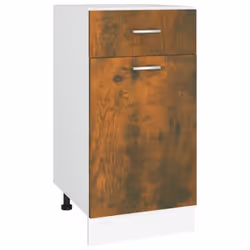 vidaXL Kitchen Cabinet Home Storage Shelf Organiser Cupboard Engineered Wood - Smoked oak