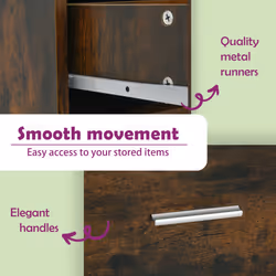 vidaXL Kitchen Cabinet Home Storage Shelf Organiser Cupboard Engineered Wood - Smoked oak