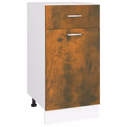 vidaXL Kitchen Cabinet Home Storage Shelf Organiser Cupboard Engineered Wood - Smoked oak