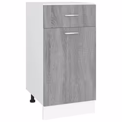 vidaXL Kitchen Cabinet Home Storage Shelf Organiser Cupboard Engineered Wood - Grey sonoma