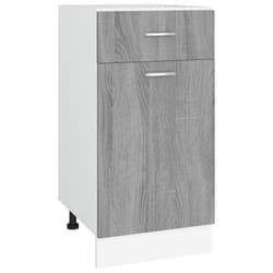 vidaXL Kitchen Cabinet Home Storage Shelf Organiser Cupboard Engineered Wood - Grey sonoma