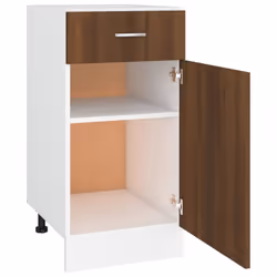 vidaXL Kitchen Cabinet Home Storage Shelf Organiser Cupboard Engineered Wood - Brown oak - Additional view 9