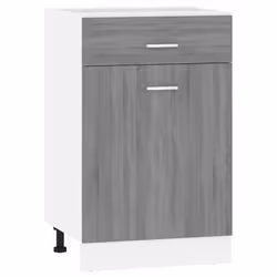 vidaXL Kitchen Cabinet Home Storage Shelf Organiser Cupboard Engineered Wood - Grey sonoma