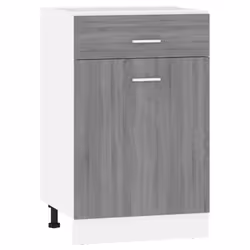 vidaXL Kitchen Cabinet Home Storage Shelf Organiser Cupboard Engineered Wood - Grey sonoma