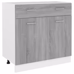 vidaXL Kitchen Cabinet Home Storage Shelf Organiser Cupboard Engineered Wood - Grey sonoma