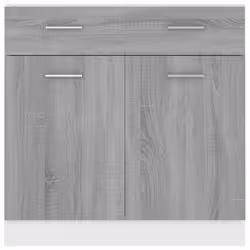 vidaXL Kitchen Cabinet Home Storage Shelf Organiser Cupboard Engineered Wood - Grey sonoma - Additional view 6