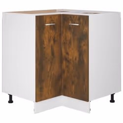 vidaXL Kitchen Cabinet Home Storage Shelf Organiser Cupboard Engineered Wood - Smoked oak
