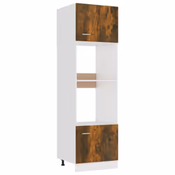vidaXL Kitchen Cabinet Home Storage Shelf Organiser Cupboard Engineered Wood - Smoked oak
