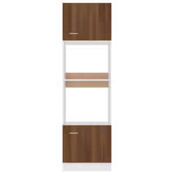 vidaXL Kitchen Cabinet Home Storage Shelf Organiser Cupboard Engineered Wood - Brown oak - Additional view 5