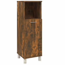 vidaXL Bathroom Cabinet Engineered Wood Under Basin Cupboard Multi Colours - Smoked oak