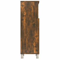 vidaXL Bathroom Cabinet Engineered Wood Under Basin Cupboard Multi Colours - Smoked oak - Additional view 7
