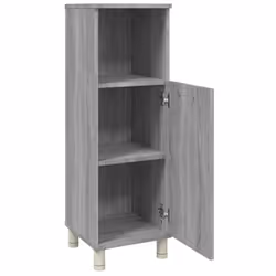 vidaXL Bathroom Cabinet Engineered Wood Under Basin Cupboard Multi Colours - Grey sonoma - Additional view 5