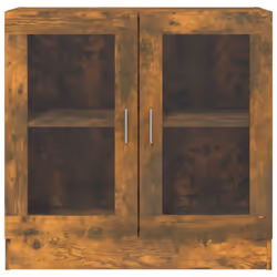vidaXL Vitrine Cabinet Book Stand Rack Cupboard Highboard Engineered Wood - smoked oak - Additional view 2
