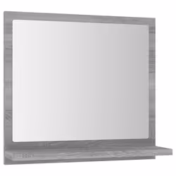 ) vidaXL Bathroom Mirror Toilet Mirror Washroom Wall Mirror Engineered Wood - Grey sonoma, 40 x 10.5 x 37 cm (W x D x H