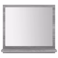) vidaXL Bathroom Mirror Toilet Mirror Washroom Wall Mirror Engineered Wood - Grey sonoma, 40 x 10.5 x 37 cm (W x D x H