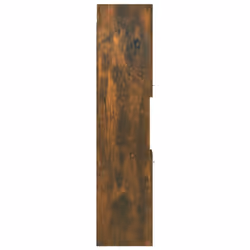 vidaXL Bathroom Cabinet Washroom Storage Shelf Laundry Cabinet Engineered Wood - Smoked oak - Additional view 7