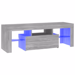 vidaXL TV Cabinet with LED Lights Grey Sonoma TV Stand Media Unit HiFi Cabinet