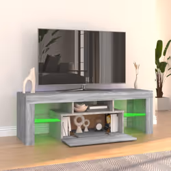 vidaXL TV Cabinet with LED Lights Grey Sonoma TV Stand Media Unit HiFi Cabinet - Additional view 8