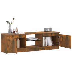 vidaXL TV Cabinet with LED Lights TV Stand TV Unit Hall Entertainment Cenrtre - Smoked oak - Additional view 7