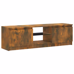 vidaXL TV Cabinet with LED Lights TV Stand TV Unit Hall Entertainment Cenrtre - Smoked oak - Additional view 8