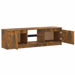 vidaXL TV Cabinet with LED Lights TV Stand TV Unit Hall Entertainment Cenrtre - Smoked oak - Additional view 9