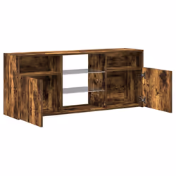vidaXL TV Cabinet with LED Lights TV Stand TV Unit Hall Entertainment Cenrtre - smoked oak - Additional view 9