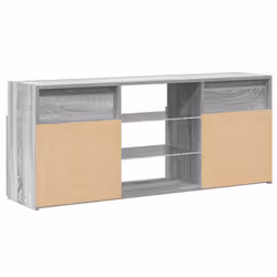 vidaXL TV Cabinet with LED Lights TV Stand TV Unit Hall Entertainment Cenrtre - grey sonoma - Additional view 8