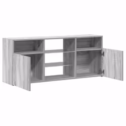 vidaXL TV Cabinet with LED Lights TV Stand TV Unit Hall Entertainment Cenrtre - grey sonoma - Additional view 9