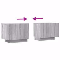 vidaXL TV Cabinet TV Stand Media TV Unit Entertainment Centre Engineered Wood - Grey sonoma - Additional view 6