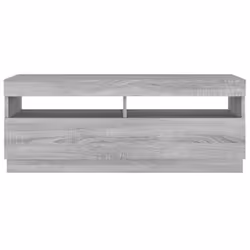 ) vidaXL TV Cabinet with LED Lights Entertainment Centre TV Stand Media TV Unit - Grey sonoma, 100 x 35 x 40 cm (L x W x H - Additional view 8