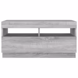 ) vidaXL TV Cabinet with LED Lights Entertainment Centre TV Stand Media TV Unit - Grey sonoma, 80 x 35 x 40 cm (L x W x H - Additional view 7
