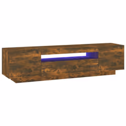 vidaXL TV Cabinet with LED Lights TV Stand TV Unit Hall Entertainment Cenrtre - Smoked oak