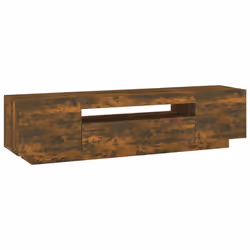 vidaXL TV Cabinet with LED Lights TV Stand TV Unit Hall Entertainment Cenrtre - Smoked oak - Additional view 6