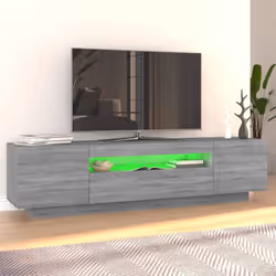 vidaXL TV Cabinet with LED Lights TV Stand TV Unit Hall Entertainment Cenrtre - Grey sonoma