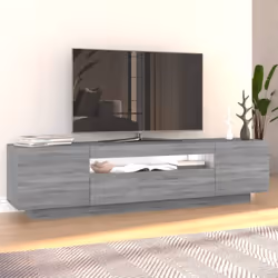 vidaXL TV Cabinet with LED Lights TV Stand TV Unit Hall Entertainment Cenrtre - Grey sonoma - Additional view 4