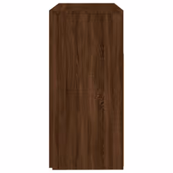 ) vidaXL Sideboard with LED Lights Storage Cupboard Cabinet Buffet Highboard - Brown oak, 80 x 35 x 75 cm (L x W x H - Additional view 10