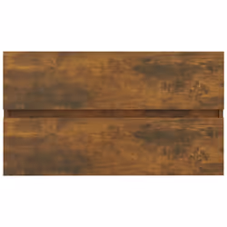 vidaXL Bathroom Furniture Set 2 Piece Storage Cabinet Cupboard Engineered Wood - smoked oak - Additional view 9