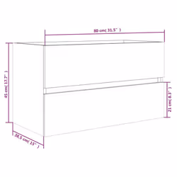 vidaXL Bathroom Furniture Set 2 Piece Storage Cabinet Cupboard Engineered Wood - grey sonoma - Additional view 3