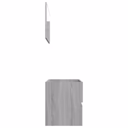 vidaXL Bathroom Furniture Set 2 Piece Storage Cabinet Cupboard Engineered Wood - grey sonoma - Additional view 5