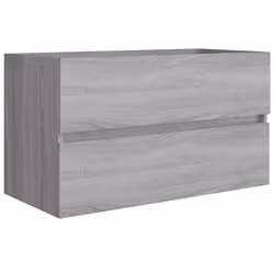 vidaXL Bathroom Furniture Set 2 Piece Storage Cabinet Cupboard Engineered Wood - grey sonoma - Additional view 7