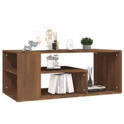 vidaXL Coffee Table Engineered Wood Couch End Center Sofa Table Multi Colours - brown oak - Additional view 5